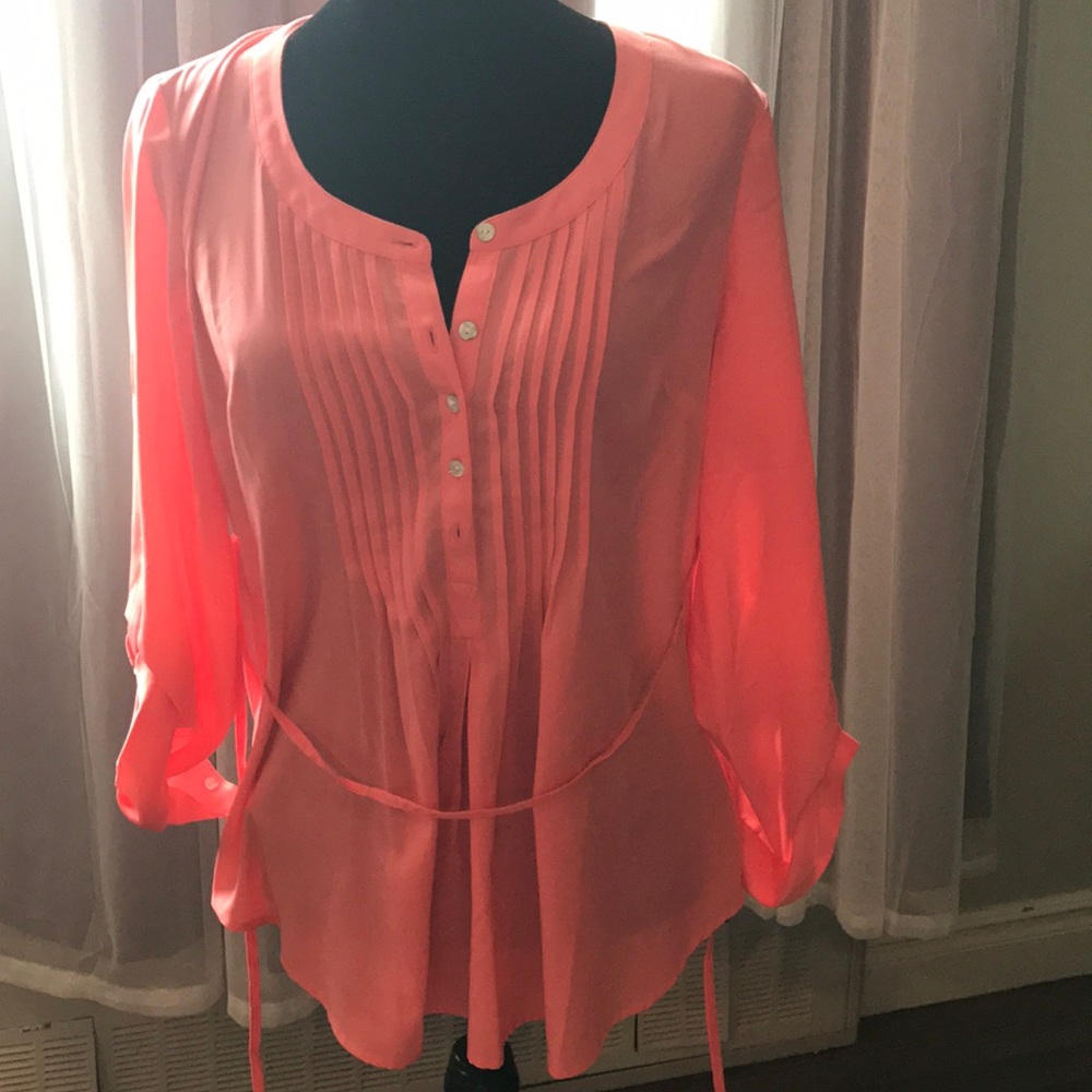 Motherhood Maternity Coral Blouse